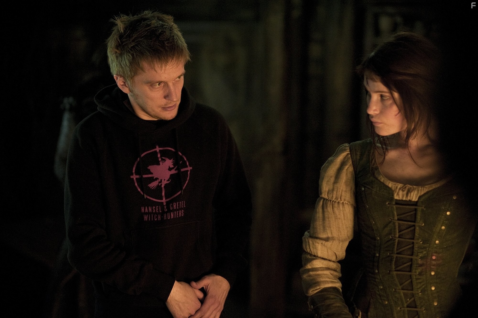 Tommy Wirkola and Gemma Arterton in Охотники на ведьм (2013)