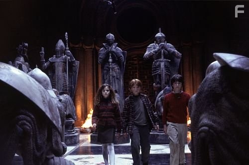 Rupert Grint, Daniel Radcliffe, and Emma Watson in Гарри Поттер и философский камень (2001)