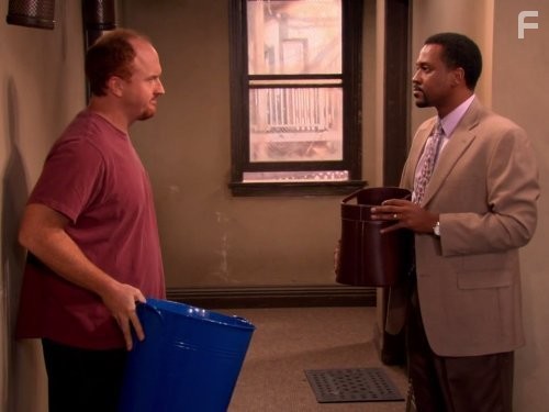 Louis C.K. and Jerry Minor in Счастливчик Луи (2006)