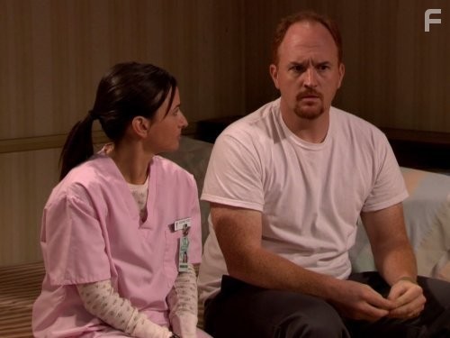 Louis C.K. and Pamela Adlon in Счастливчик Луи (2006)