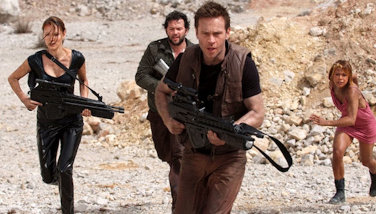 Connor Trinneer, Toni Trucks, and Aja Evans in Star Runners (2009)