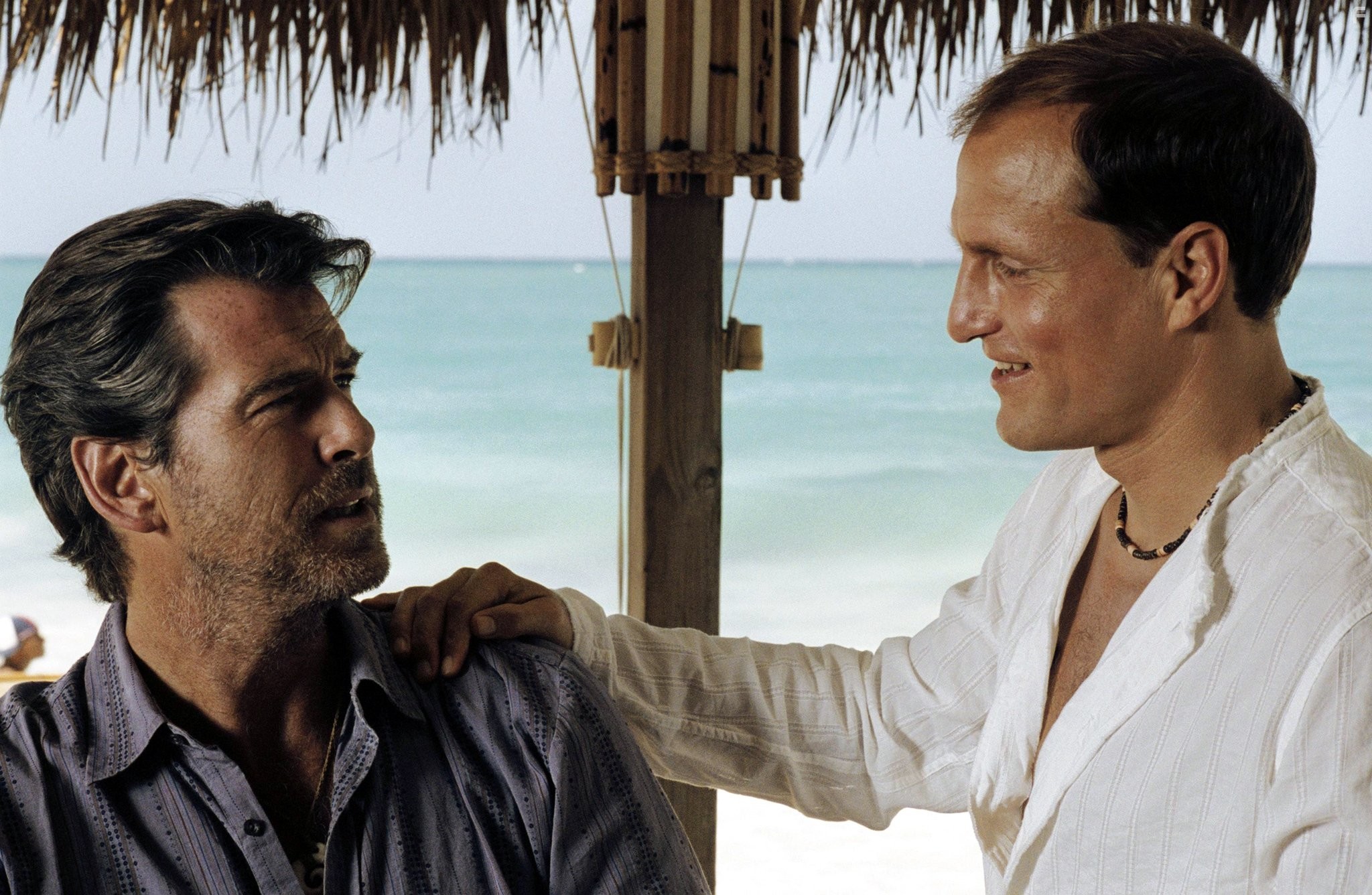 Pierce Brosnan and Woody Harrelson in После заката (2004)
