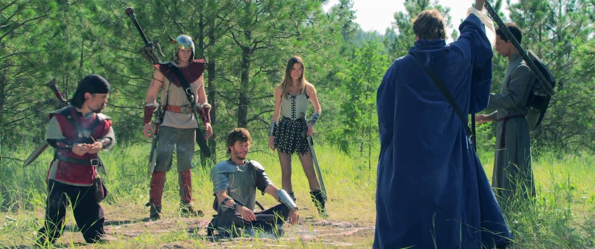 Steve Zahn, Peter Dinklage, Ryan Kwanten, Summer Glau, Danny Pudi, and Brett Gipson in Рыцари королевства Крутизны (2013)