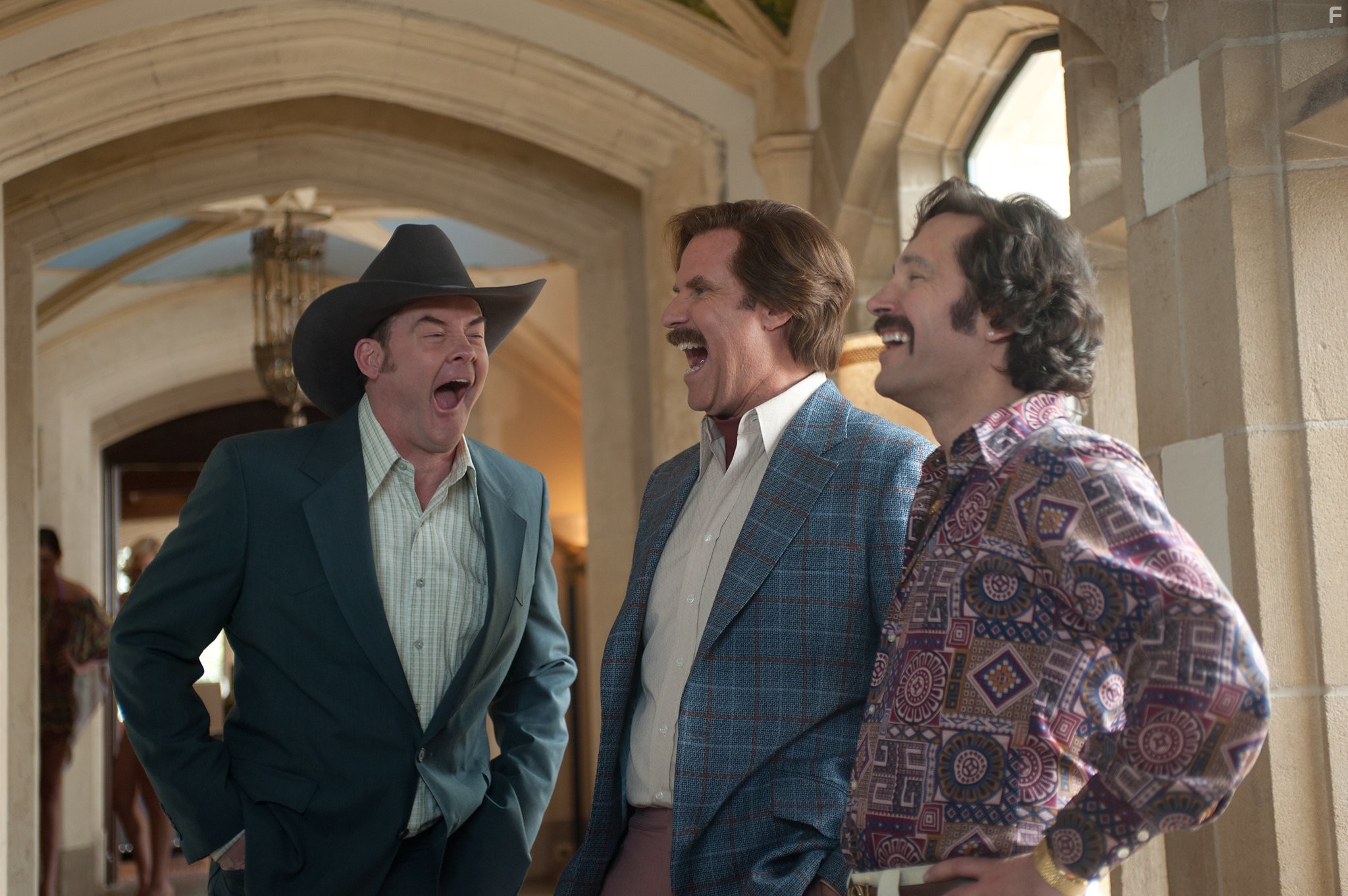 Will Ferrell, David Koechner, and Paul Rudd in Телеведущий: И снова здравствуйте (2013)