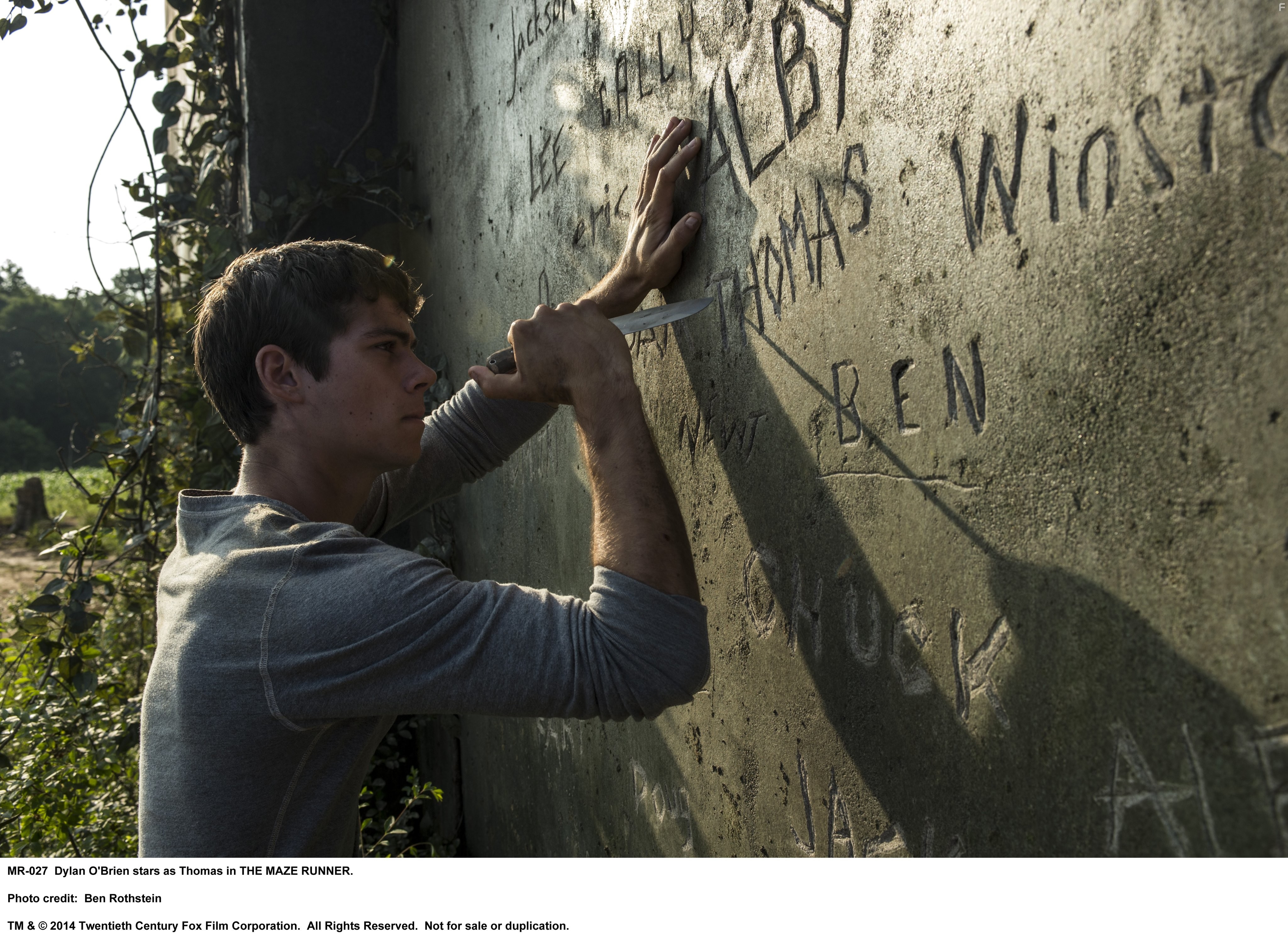 Dylan O'Brien in Бегущий в лабиринте (2014)