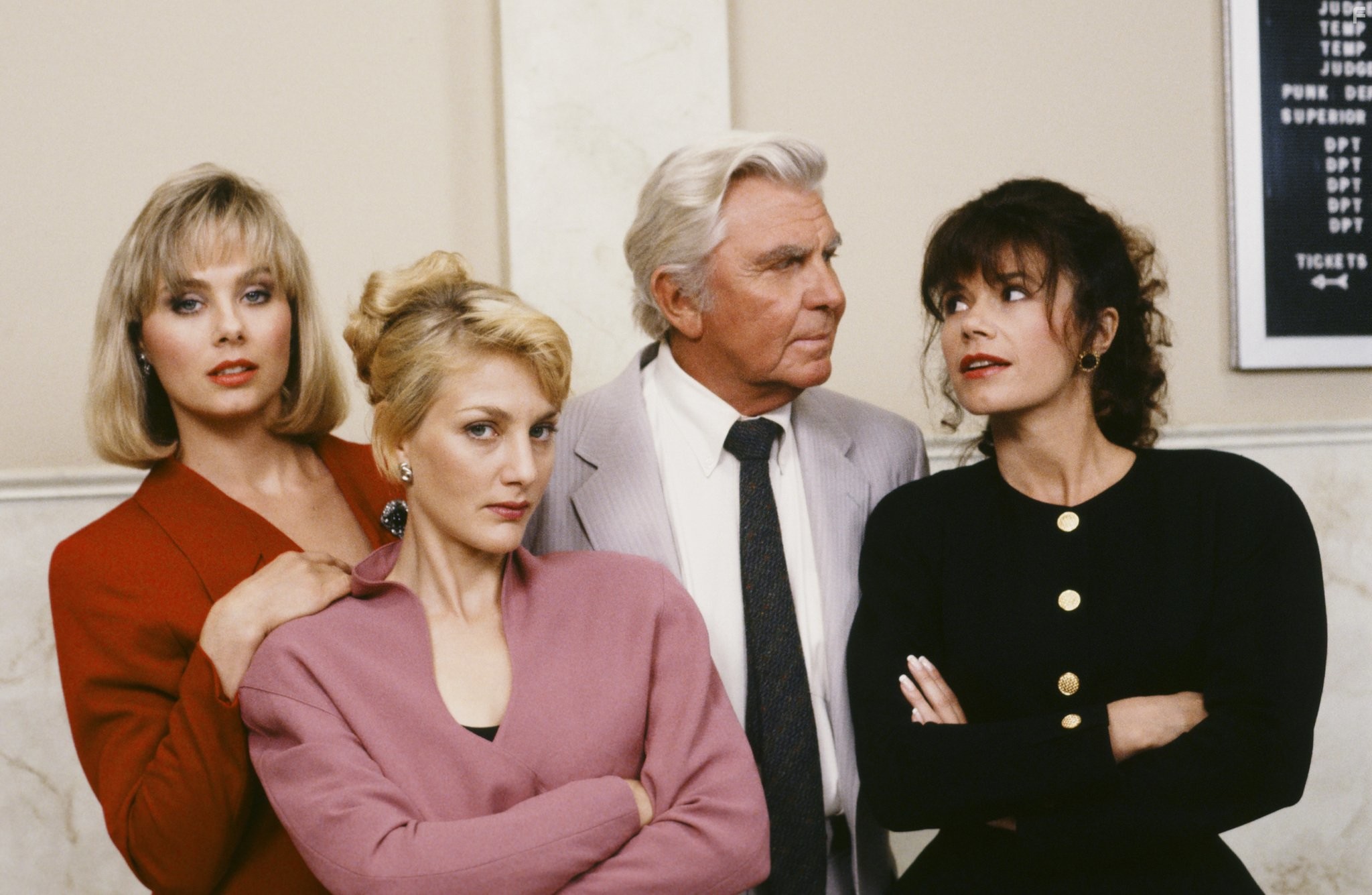 Kim Johnston Ulrich, Andy Griffith, Mary-Margaret Humes, and Jenny Wright in Мэтлок (1986)