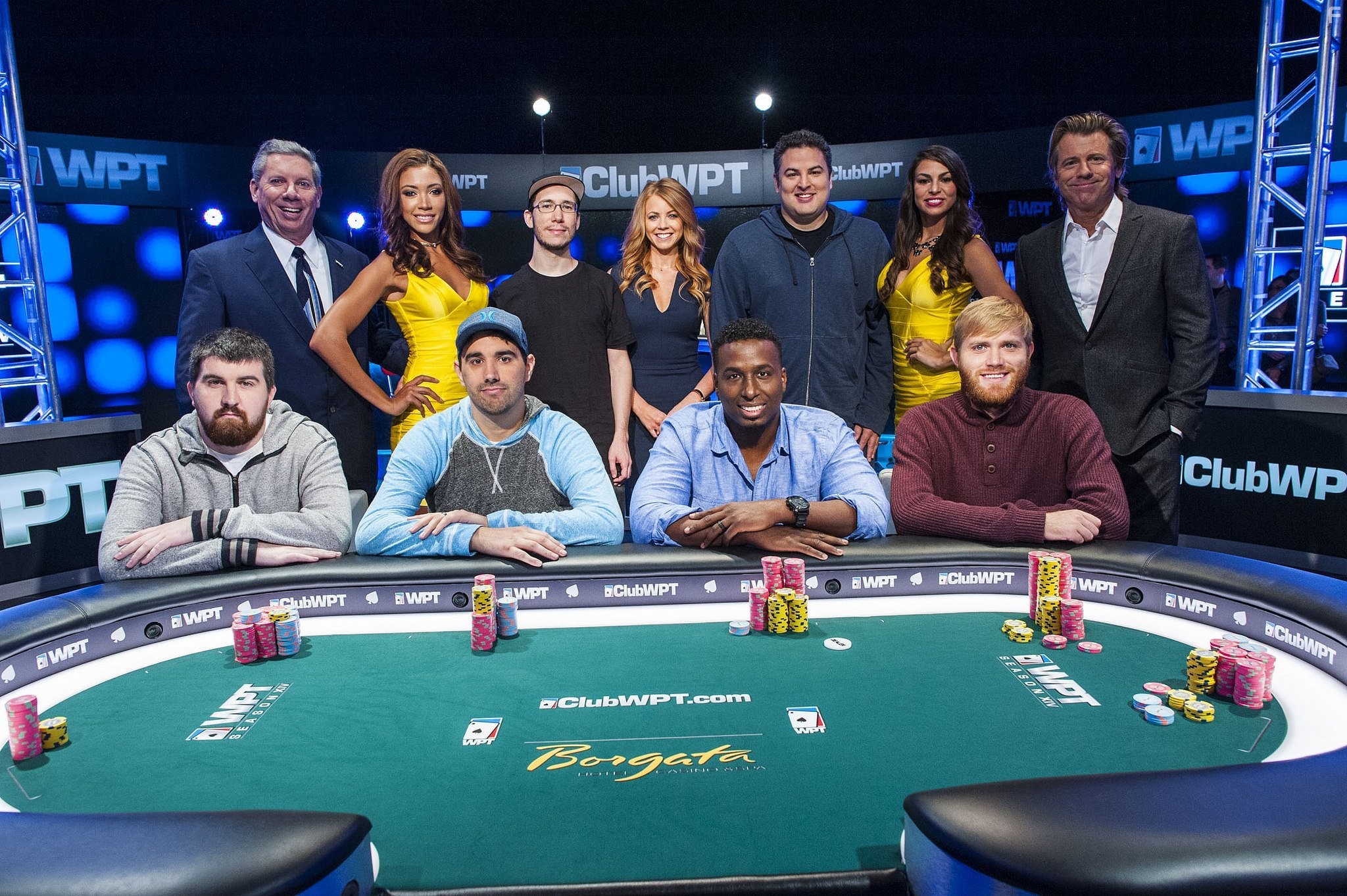 Vincent Van Patten, Mike Sexton, and Lynn Gilmartin in World Poker Tour (2003)