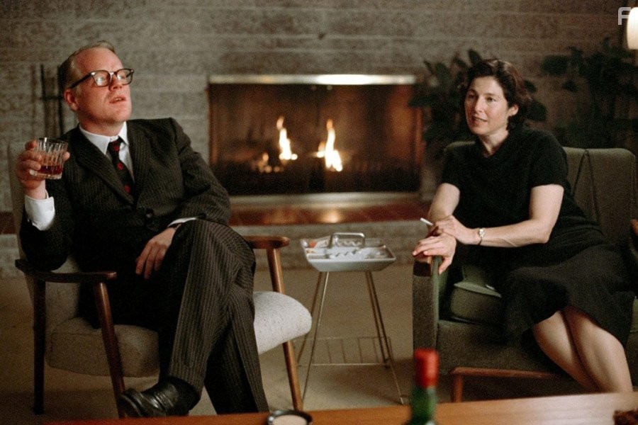 Philip Seymour Hoffman and Catherine Keener in Капоте (2005)