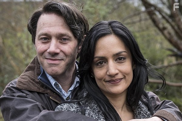 Archie Panjabi and Reece Shearsmith in The Widower (2013)