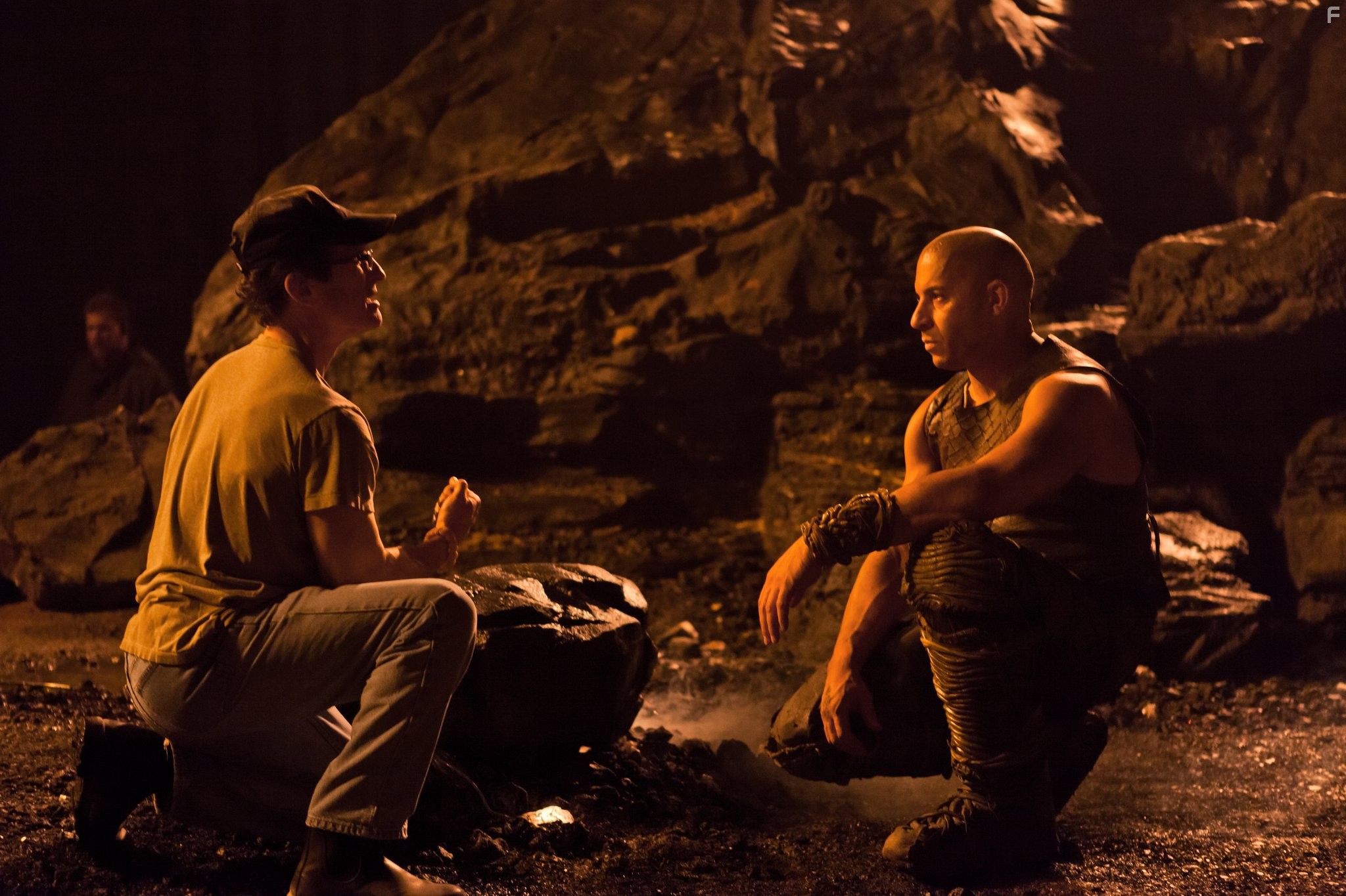 Vin Diesel and David Twohy in Риддик (2013)