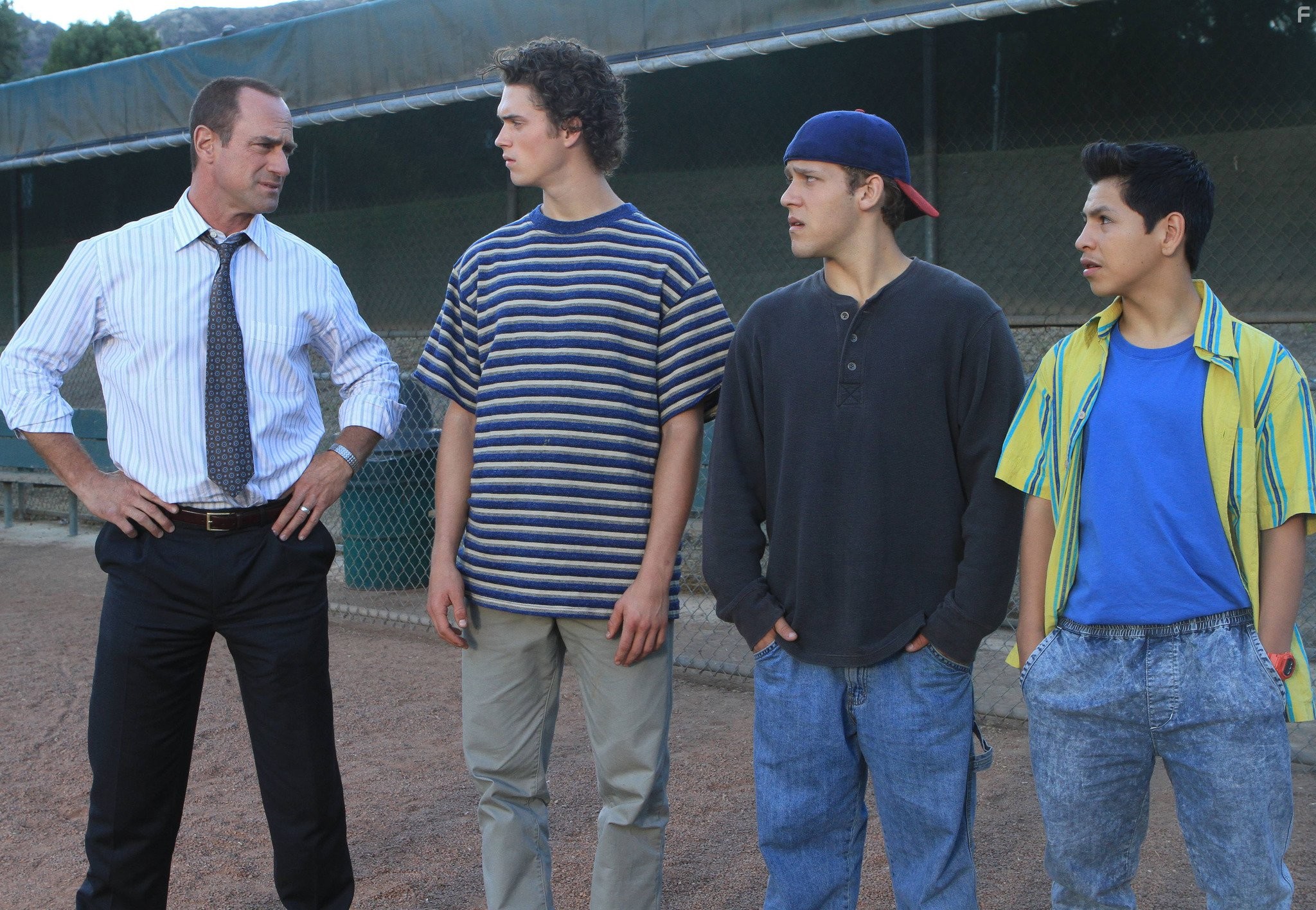Christopher Meloni, Tyler Foden, Connor Buckley, and Kevin Hernandez in Bыживание Джека (2014)