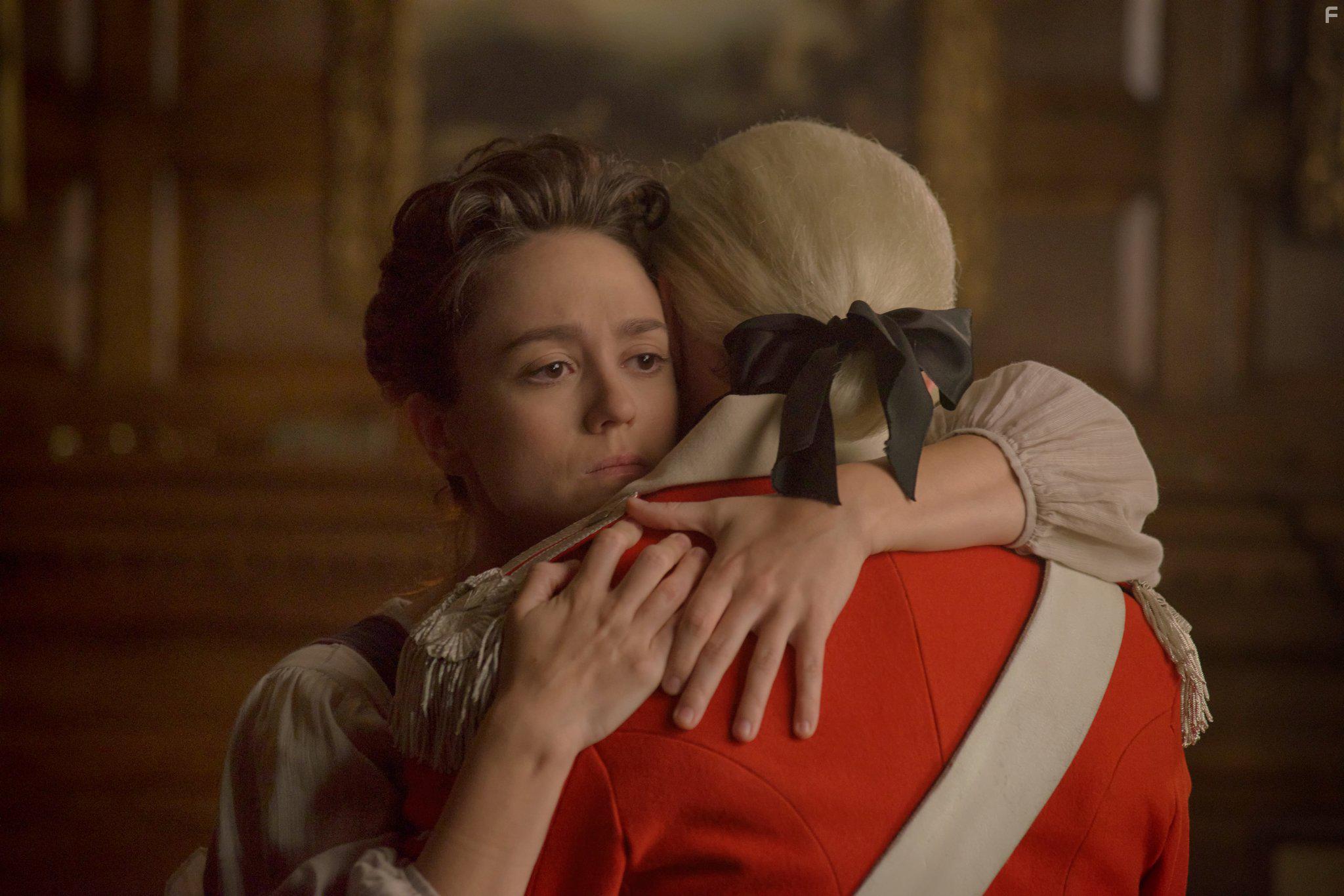 Heather Lind and Burn Gorman in TURN (2014)