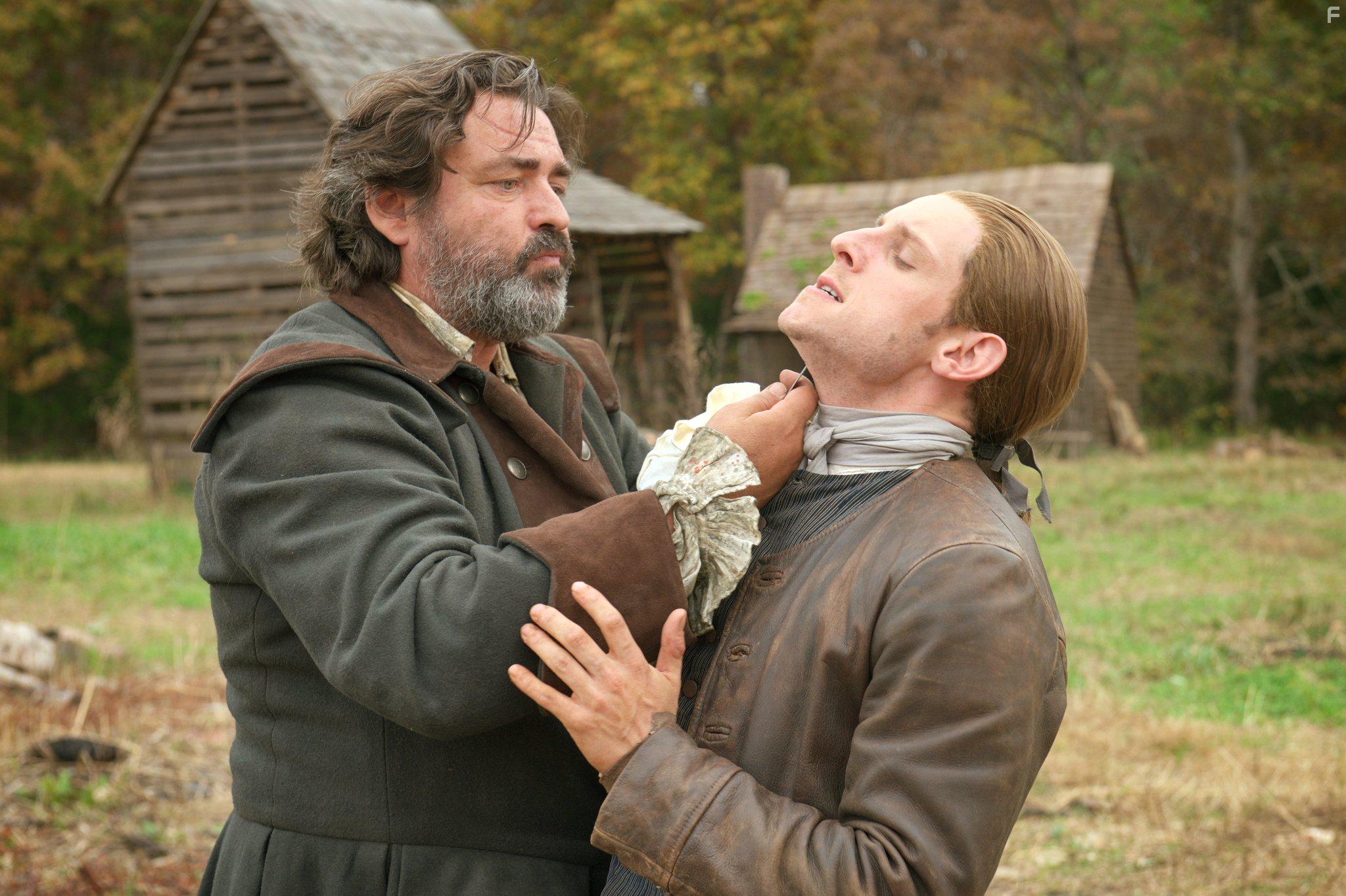 Angus Macfadyen and Jamie Bell in TURN (2014)