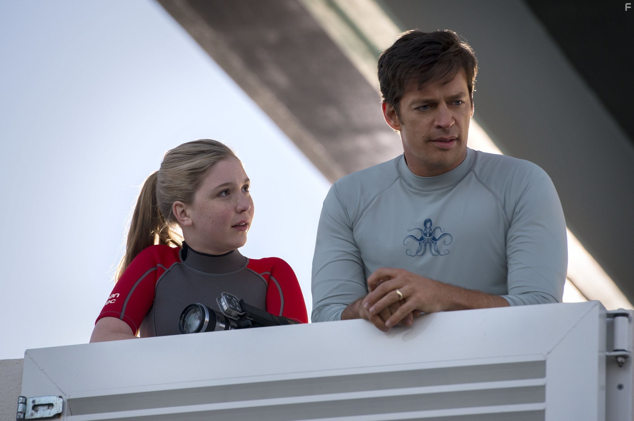 Harry Connick Jr. and Cozi Zuehlsdorff in История дельфина 2 (2014)