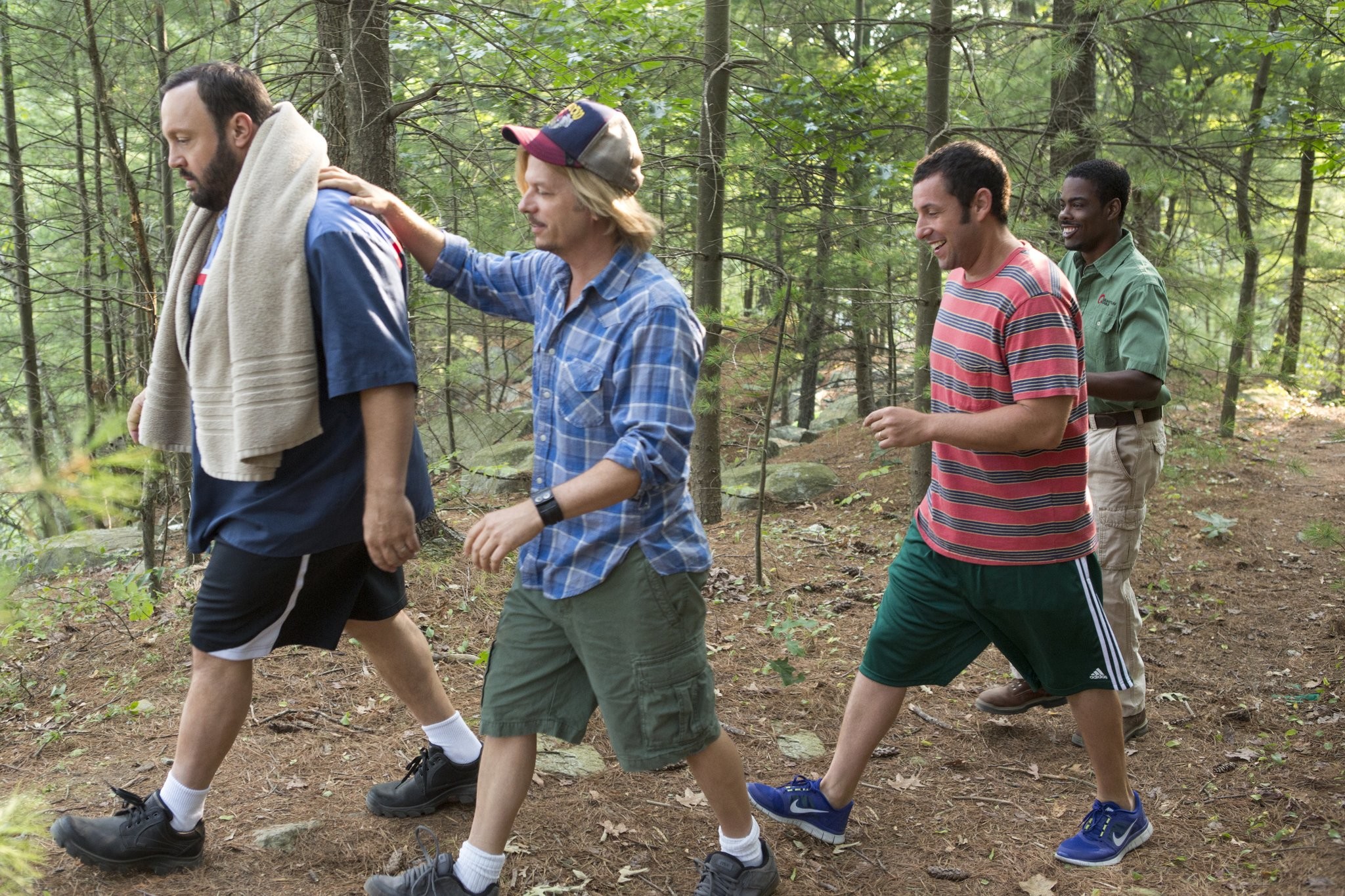 Adam Sandler, Chris Rock, David Spade, and Kevin James in Одноклассники 2 (2013)