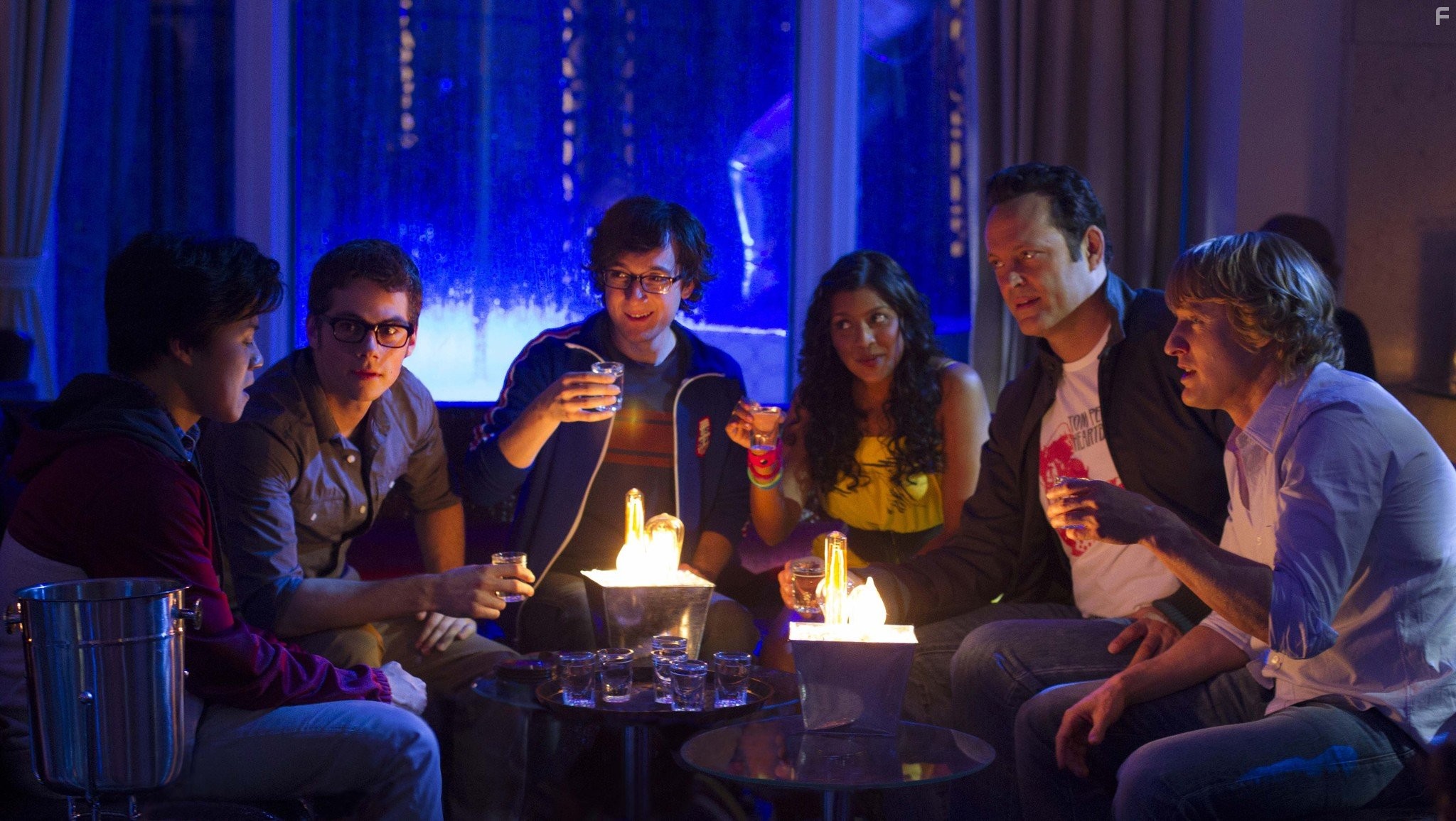 Vince Vaughn, Owen Wilson, and Dylan O'Brien in Кадры (2013)