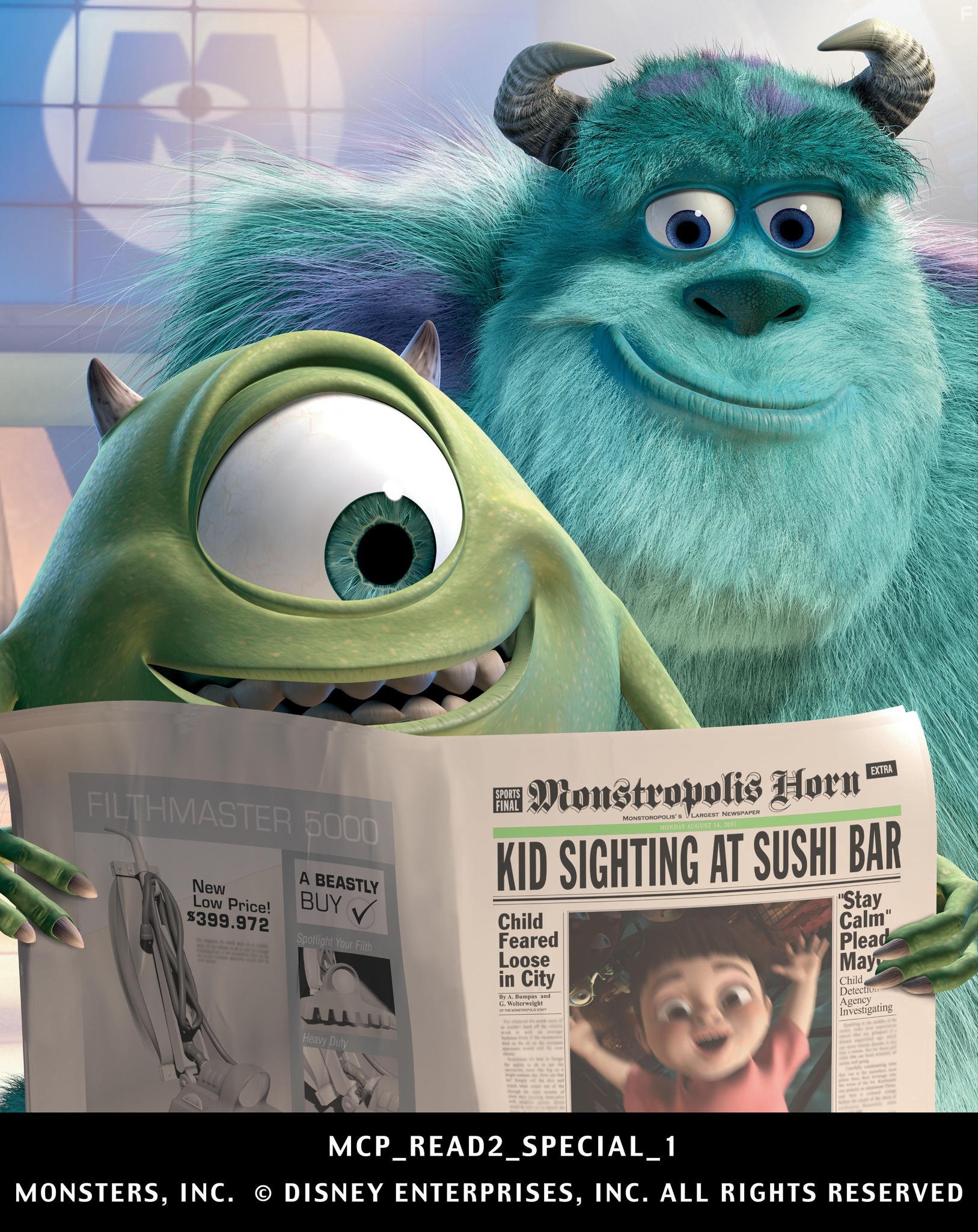 Billy Crystal and John Goodman in Корпорация монстров (2001)