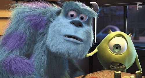 Billy Crystal and John Goodman in Корпорация монстров (2001)