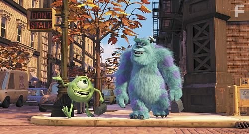 Billy Crystal and John Goodman in Корпорация монстров (2001)