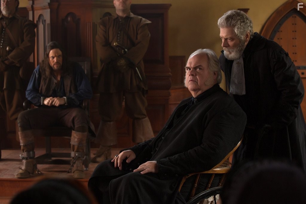 Stephen Lang, Michael Mulheren, and Shane West in Салем (2014)