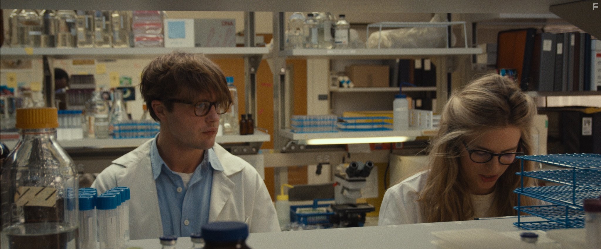 Michael Pitt and Brit Marling in Я - начало (2014)