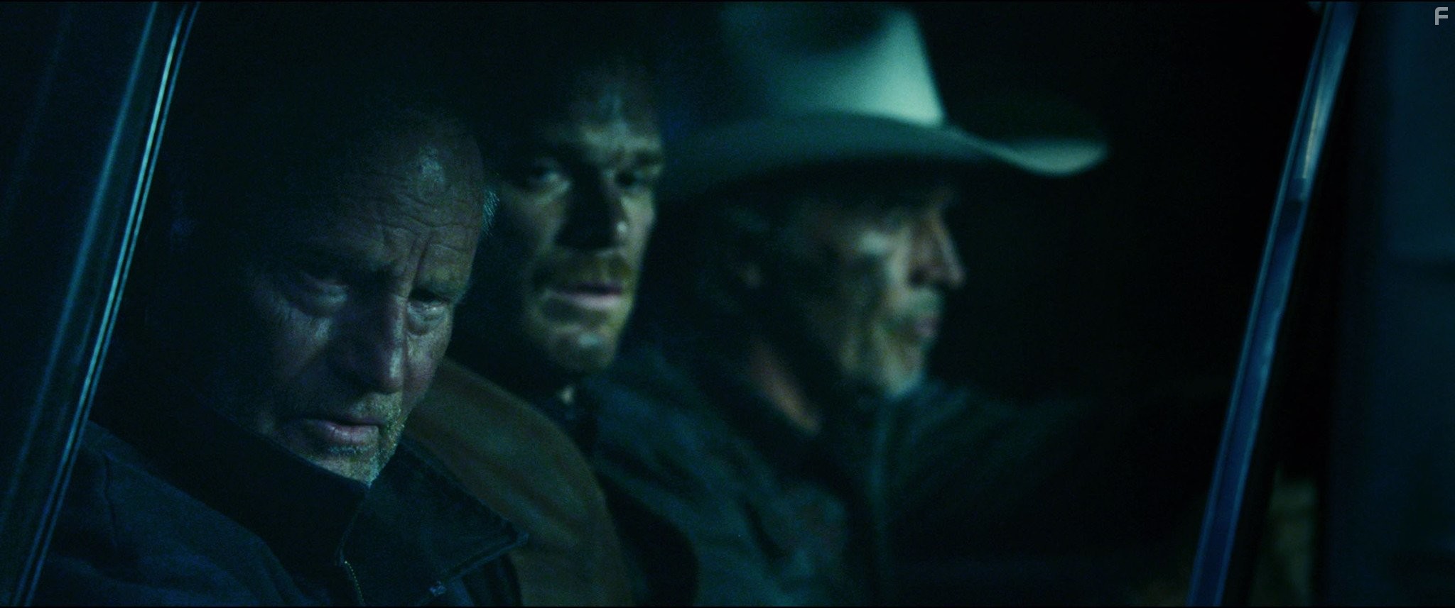 Don Johnson, Sam Shepard, and Michael C. Hall in Холод в июле (2014)