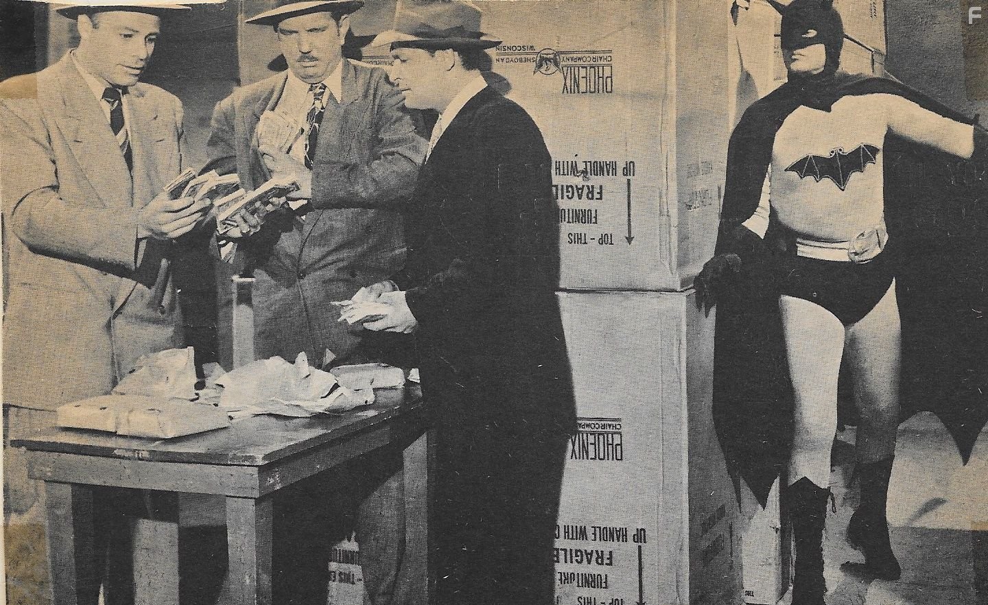 Robert Lowery, House Peters Jr., and Lee Roberts in Batman and Robin (1949)