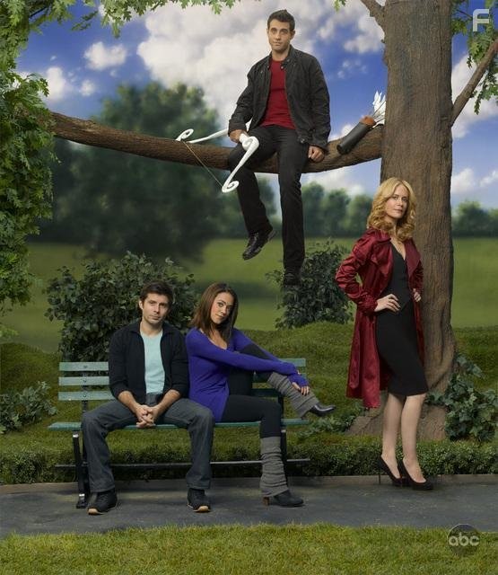 Sarah Paulson, Bobby Cannavale, Rick Gomez, and Camille Guaty in Cupid (2009)