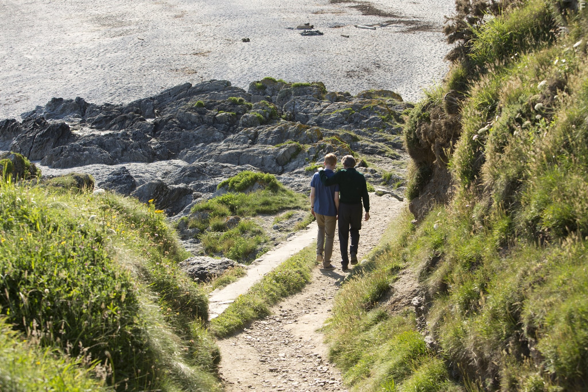 Bill Nighy and Domhnall Gleeson in Бойфренд из будущего (2013)