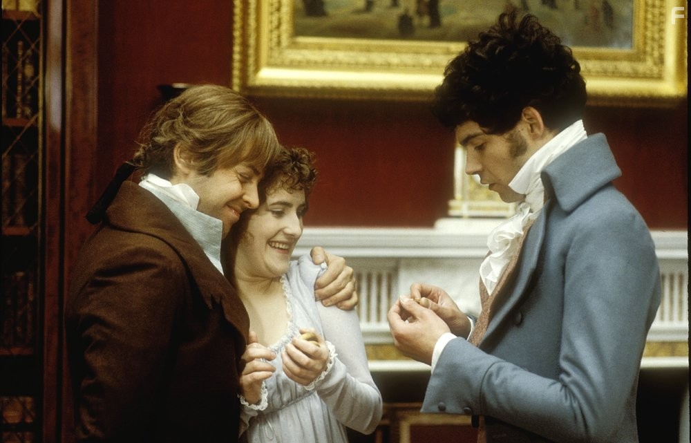 Robert Burbage, Allan Hendrick, and Sylvestra Le Touzel in Mansfield Park (1983)