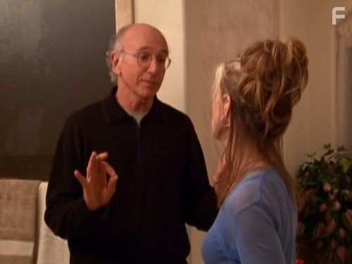 Larry David and Cheryl Hines in Умерь свой энтузиазм (2000)