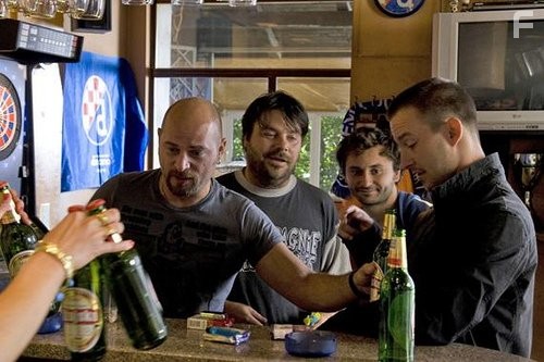 Rene Bitorajac, Franjo Dijak, Rakan Rushaidat, and Robert Ugrina in Метастазы (2009)