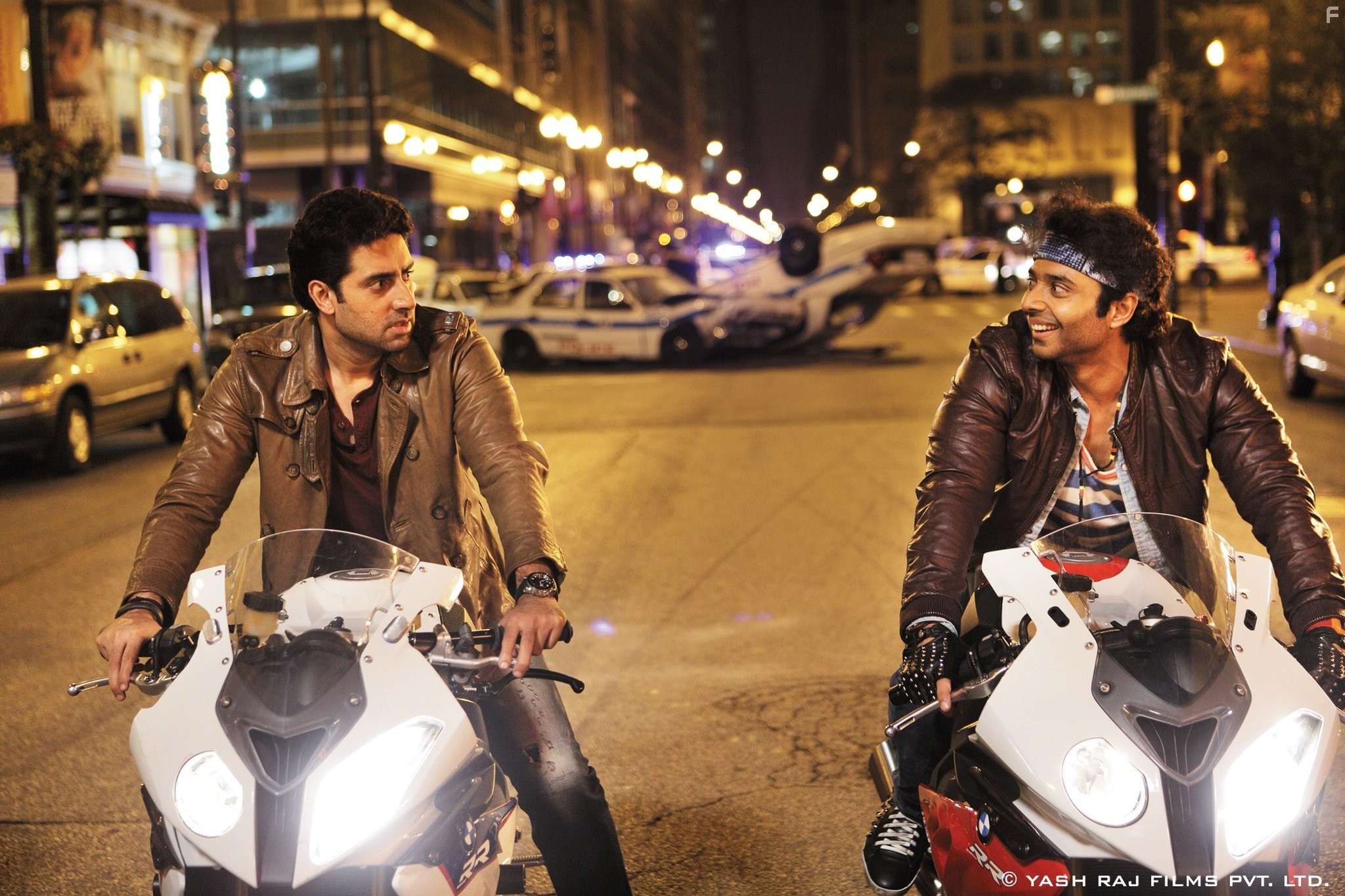 Abhishek Bachchan and Uday Chopra in Байкеры: 3 (2013)
