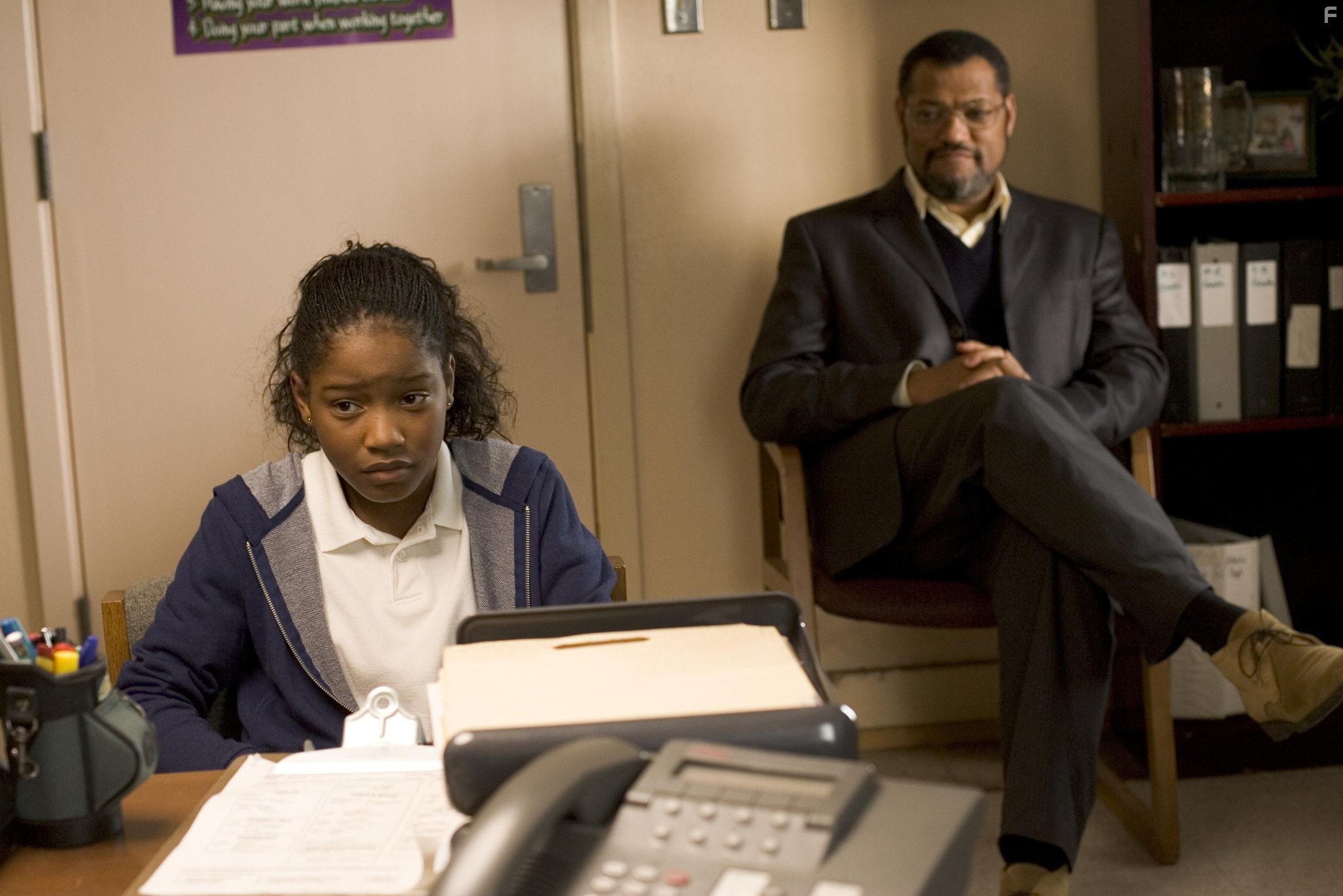 Laurence Fishburne and Keke Palmer in Испытание Акилы (2006)