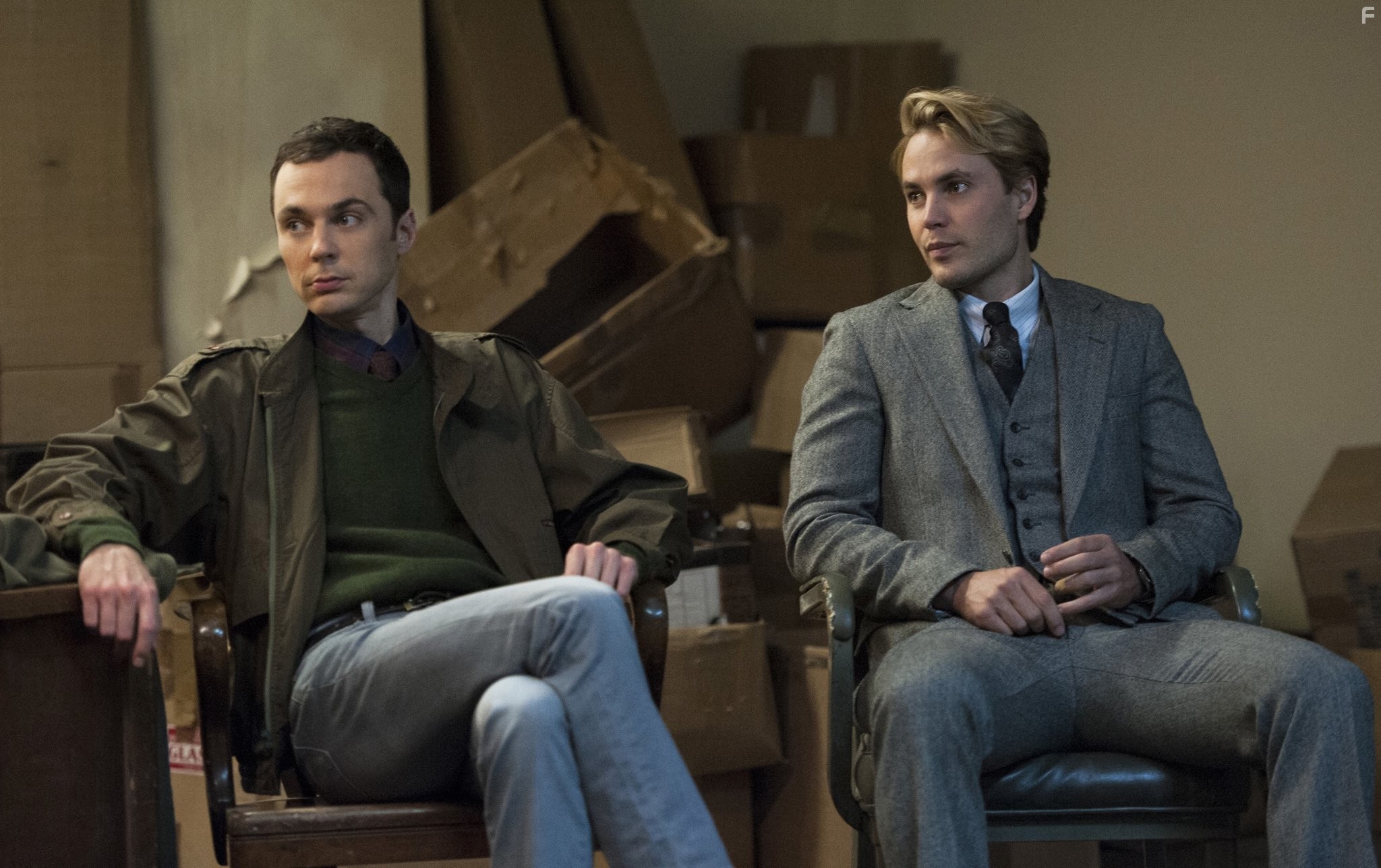 Jim Parsons and Taylor Kitsch in Обыкновенное сердце (2014)