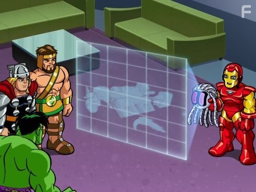 Jess Harnell, Tom Kenny, Travis Willingham, and David Boat in The Super Hero Squad Show (2009)