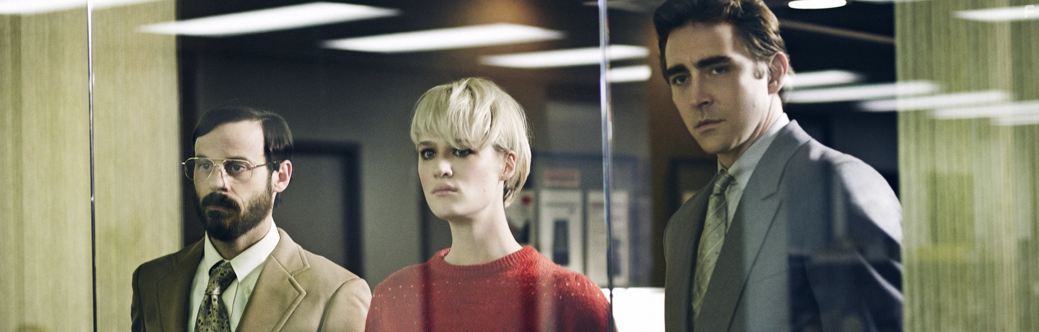 Scoot McNairy, Lee Pace, and Mackenzie Davis in Остановись и гори (2014)