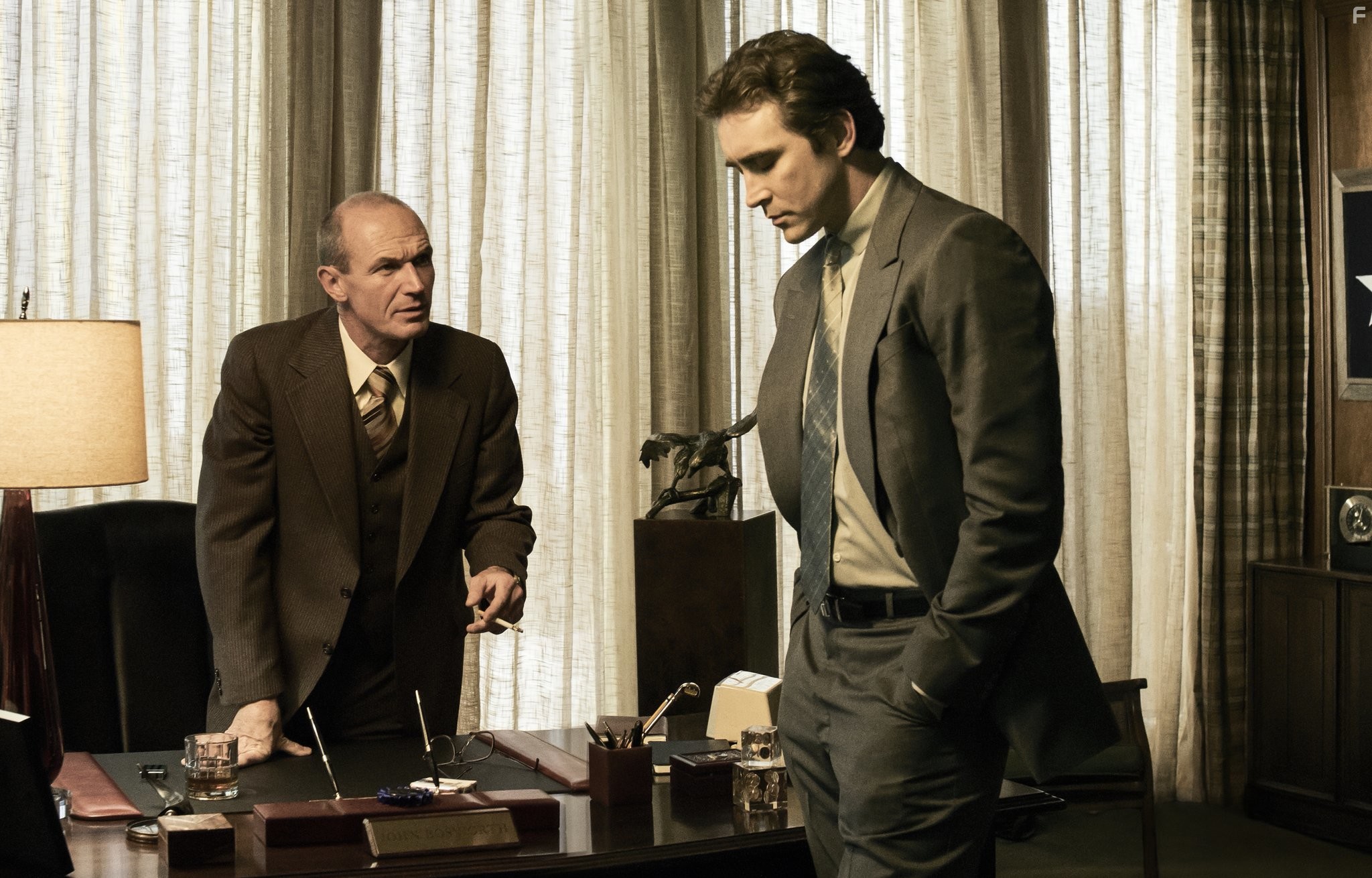 Toby Huss and Lee Pace in Остановись и гори (2014)
