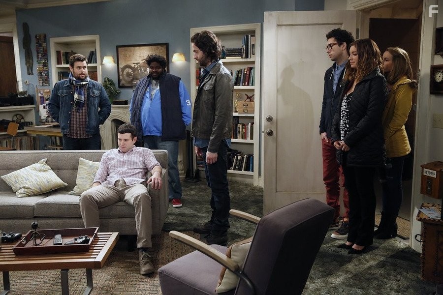 Chris D'Elia, Bianca Kajlich, Bridgit Mendler, David Fynn, Ron Funches, Brent Morin, and Rick Glassman in Непригодные для свиданий (2014)