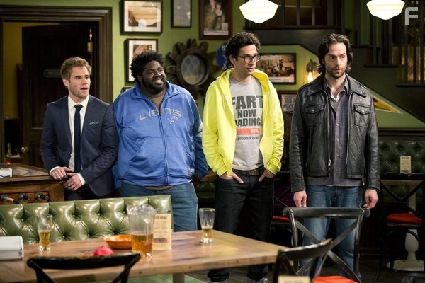 Chris D'Elia, Matthew Wilkas, Ron Funches, and Rick Glassman in Непригодные для свиданий (2014)