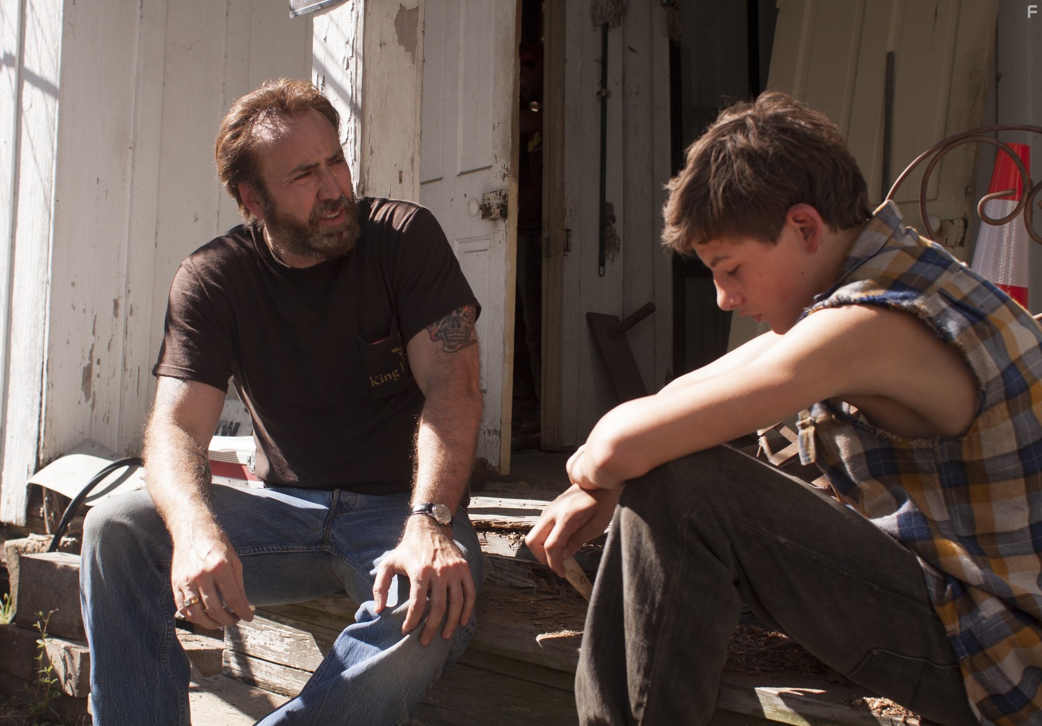 Nicolas Cage and Tye Sheridan in Джо (2013)
