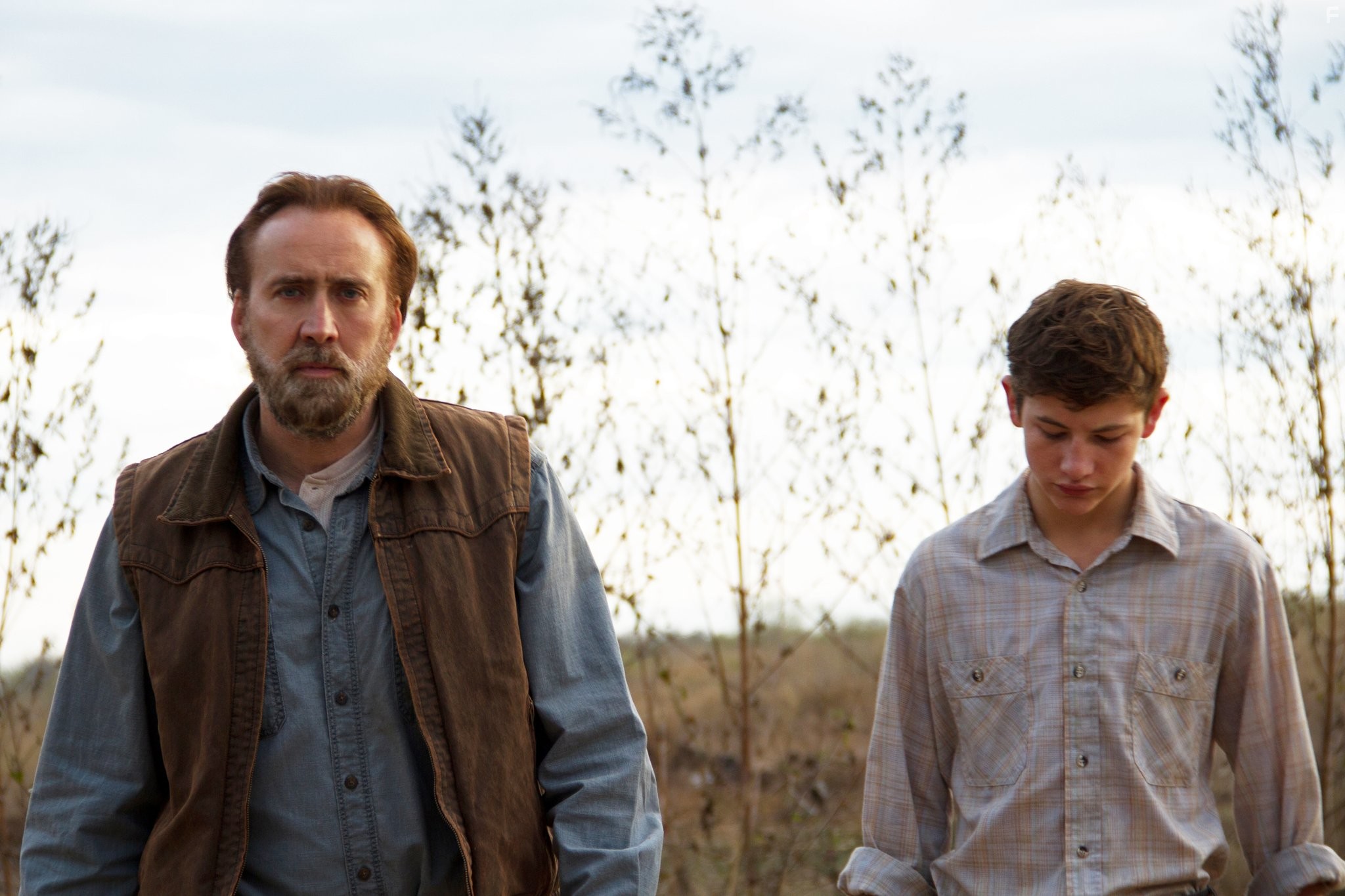 Nicolas Cage and Tye Sheridan in Джо (2013)