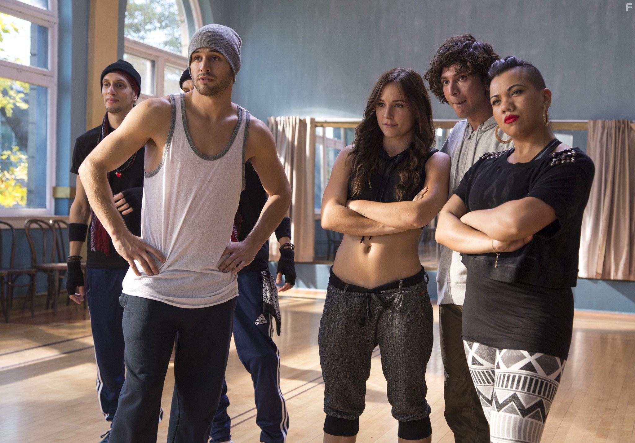 Briana Evigan, Adam G. Sevani, Mart?n Lombard, Ryan Guzman, and Parris Goebel in Шаг вперёд: Всё или ничего (2014)