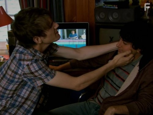 Cameron Palatas and Bo Burnham in Zach Stone Is Gonna Be Famous (2013)