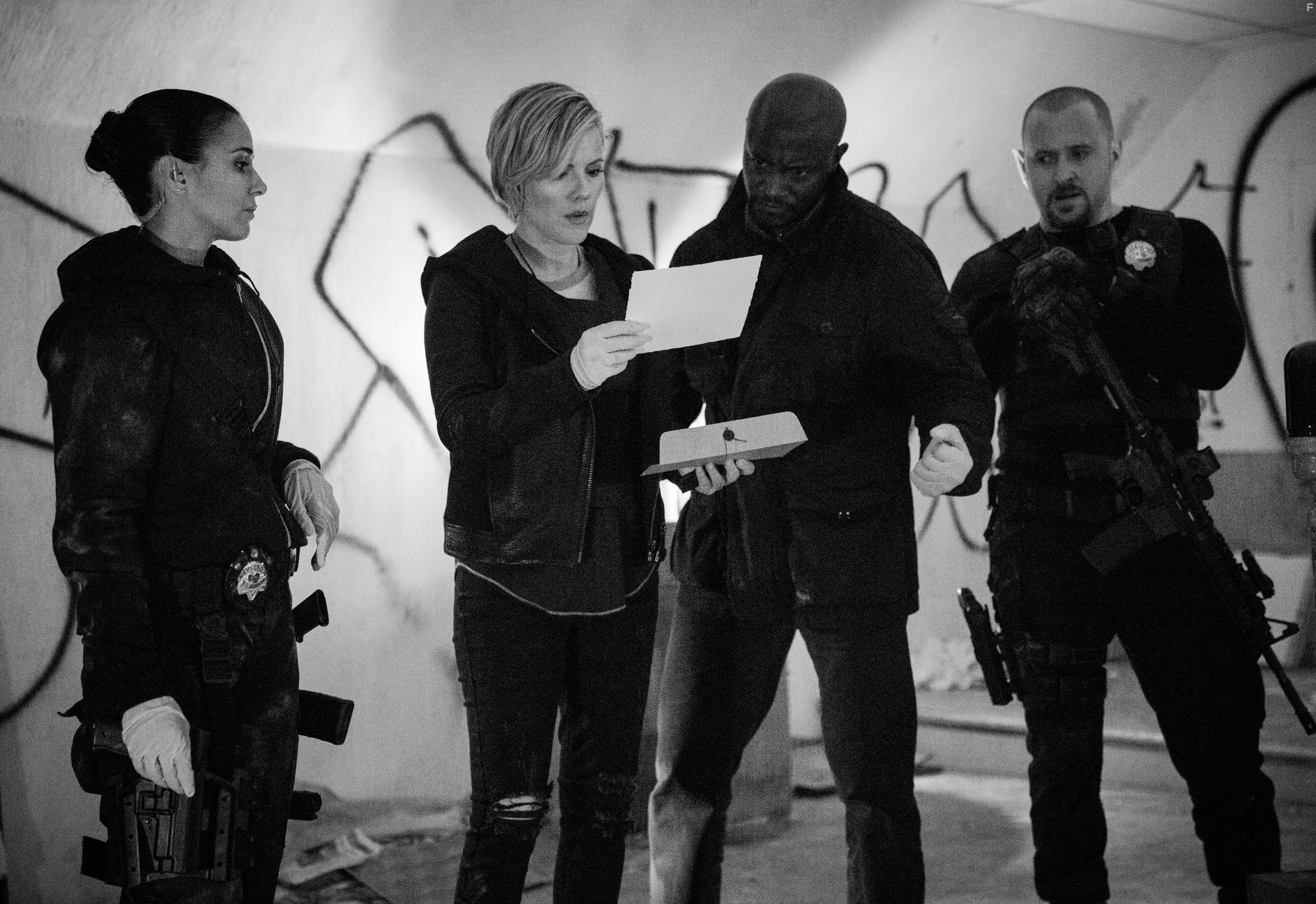 Emmanuelle Chriqui, Taye Diggs, Kathleen Robertson, A.J. Buckley, , and  in Убийство первой степени (2014)