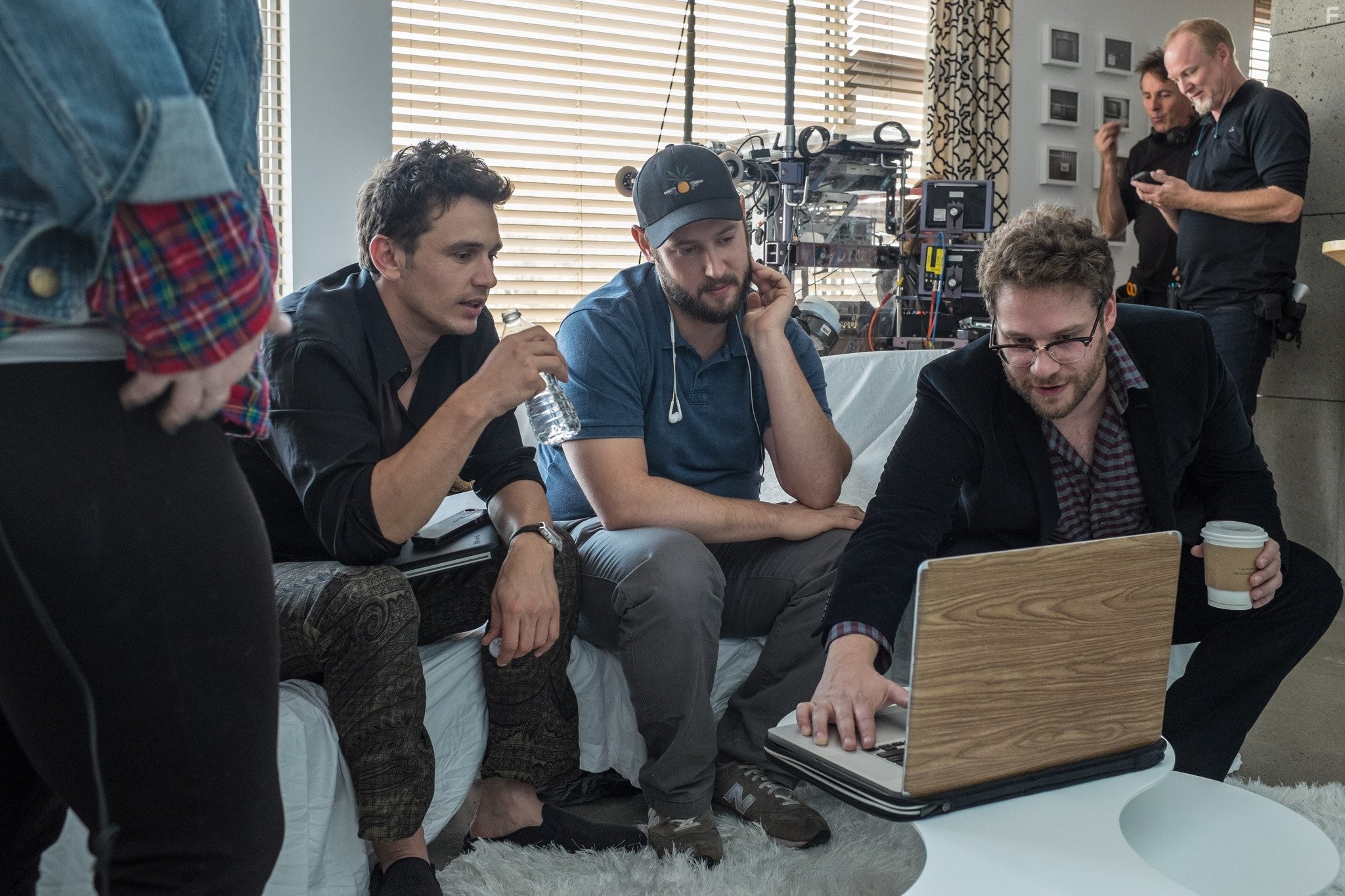 James Franco, Seth Rogen, and Evan Goldberg in Интервью (2014)