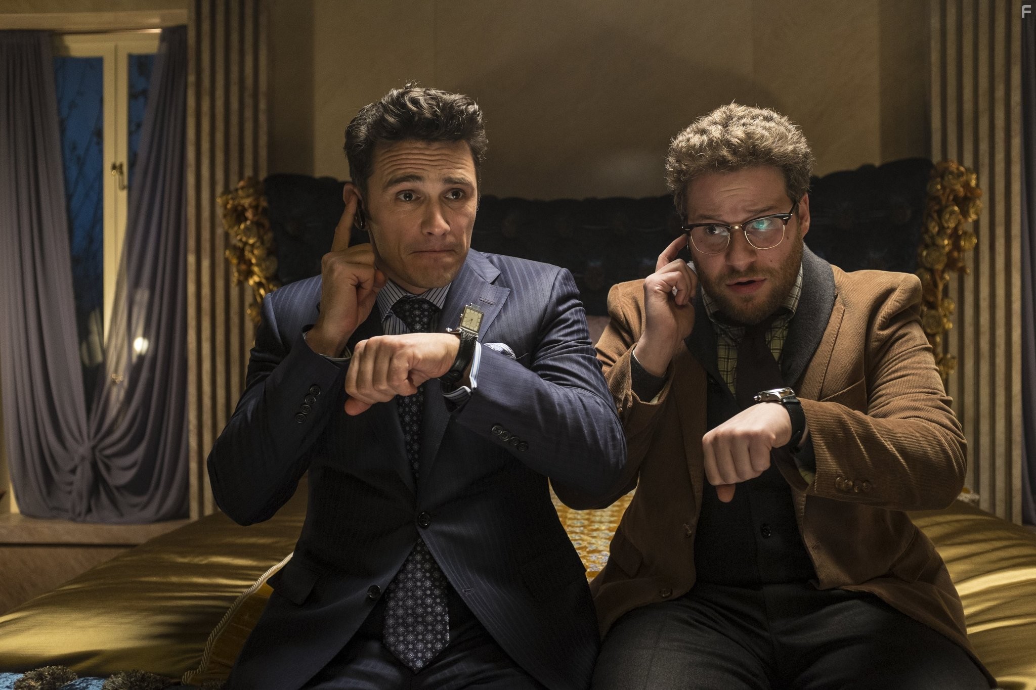 James Franco and Seth Rogen in Интервью (2014)