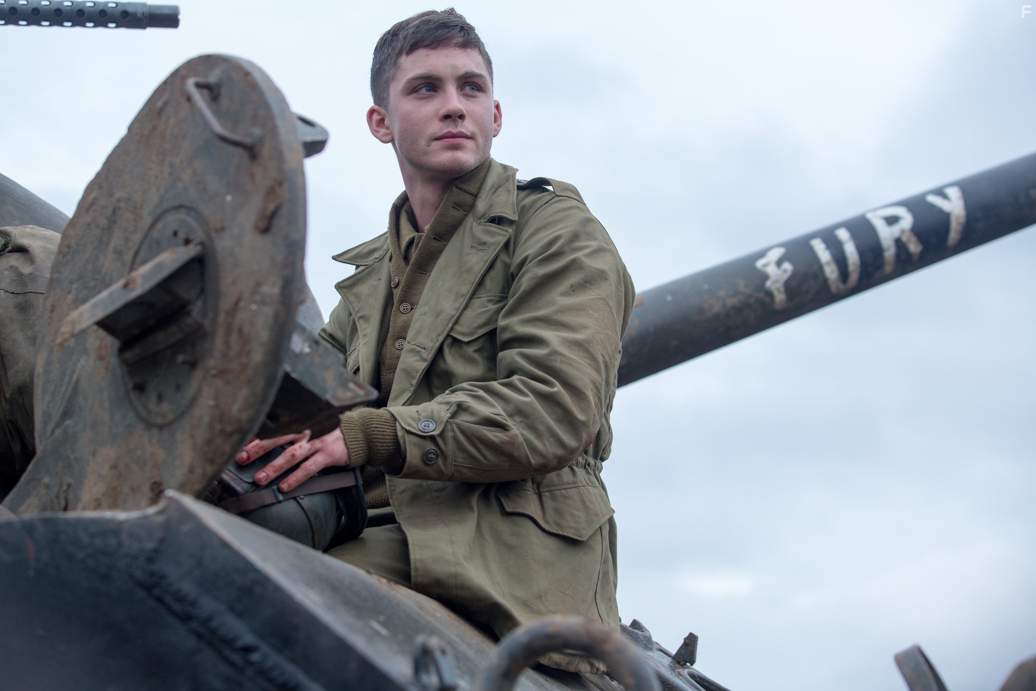 Logan Lerman in Ярость (2014)
