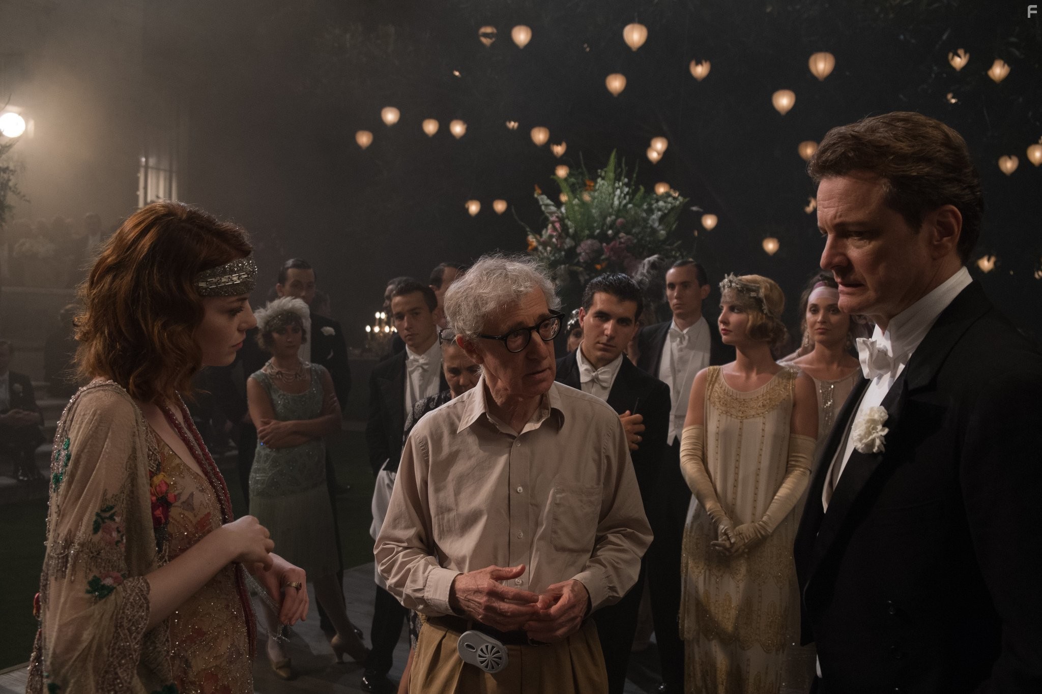Woody Allen, Colin Firth, and Emma Stone in Магия лунного света (2014)