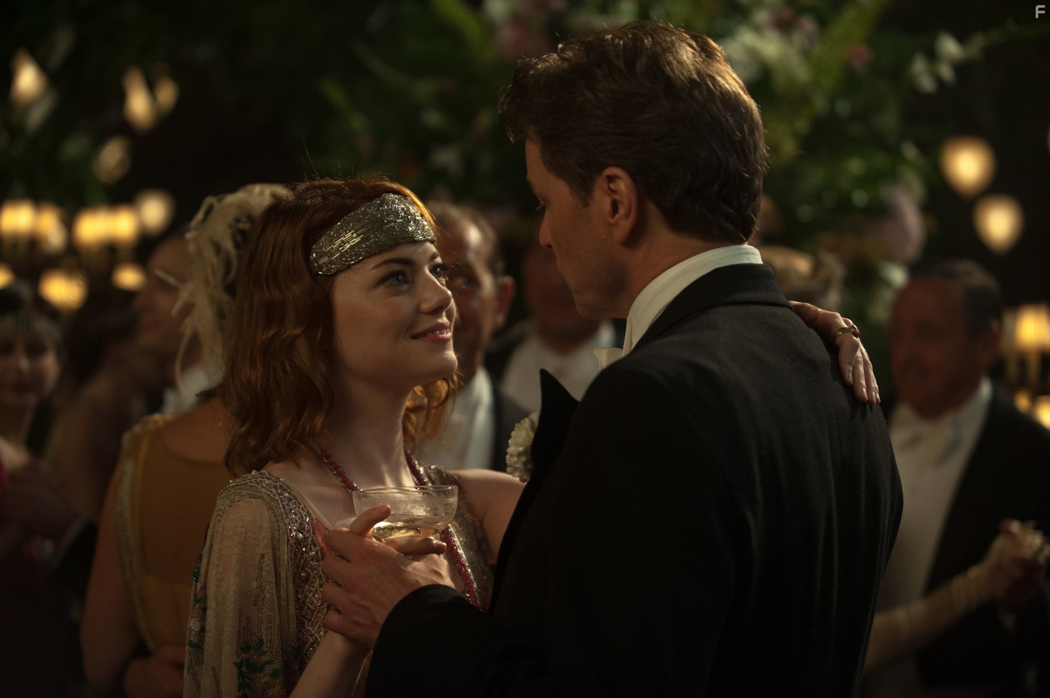 Colin Firth and Emma Stone in Магия лунного света (2014)